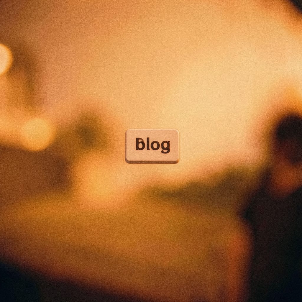 Tudalen blog gyda thestun a delweddau mewn cynllun glân, cynnes